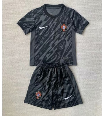 Portugal Goalkeeper Replica Away Stadium Kit for Kids Euro 2024 Short Sleeve (+ pants)